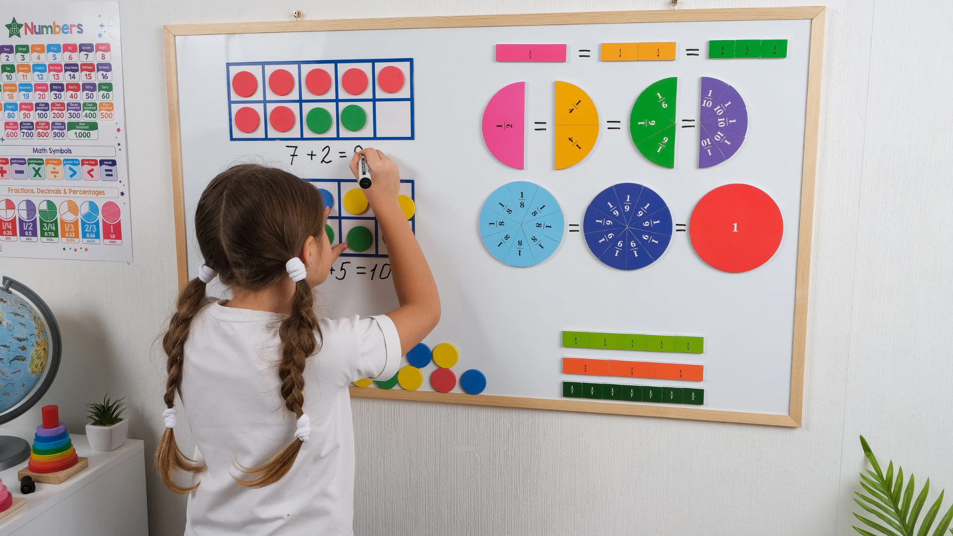 Estudiante practicando matemáticas y resolución de problemas